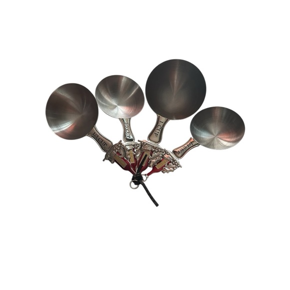 Holiday Silver and Red Measuring Measuring Spoons - Picture 3 of 5